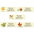 Butterflies Designer Rolled Address Label Assortment