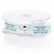 Cozy Snowman Designer Rolled Address Labels