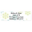Gently Falling Flakes Designer Rolled Address Labels