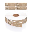 Holiday Faux Kraft Rolled Address Labels with Dispenser