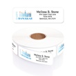 Happy Hanukkah Menorah Rolled Address Labels with Dispenser
