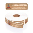 Buffalo Plaid Tree Rolled Address Labels with Dispenser