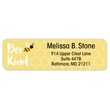 Cheerful Bumble Bee Rolled Address Labels with Dispenser