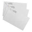 Clear Wildflower Rolled Address Labels with Elegant Plastic Dispenser