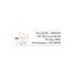 Clear Wildflower Rolled Address Labels with Elegant Plastic Dispenser
