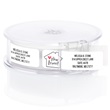 Red Heart New Home Designer Rolled Address Labels with Elegant Plastic Dispenser