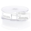 The Wedding Of White Rolled Address Labels with Dispenser