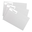 The Wedding Of White Rolled Address Labels with Dispenser