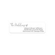 The Wedding Of White Rolled Address Labels with Dispenser
