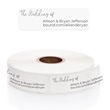 The Wedding Of Clear Rolled Address Labels with Dispenser