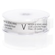 Clear Monogram Rolled Address Labels with Elegant Plastic Dispenser