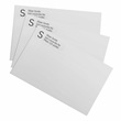 Clear Monogram Rolled Address Labels with Elegant Plastic Dispenser