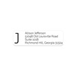 Clear Monogram Rolled Address Labels with Elegant Plastic Dispenser