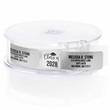 Graduation Silver Foil Designer Rolled Address Labels with Elegant Plastic Dispenser
