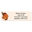 Bountiful Autumn Designer Rolled Address Labels