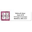 Lush Love Designer Rolled Address Labels