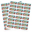 Snow Family Portrait Sheeted Address Labels
