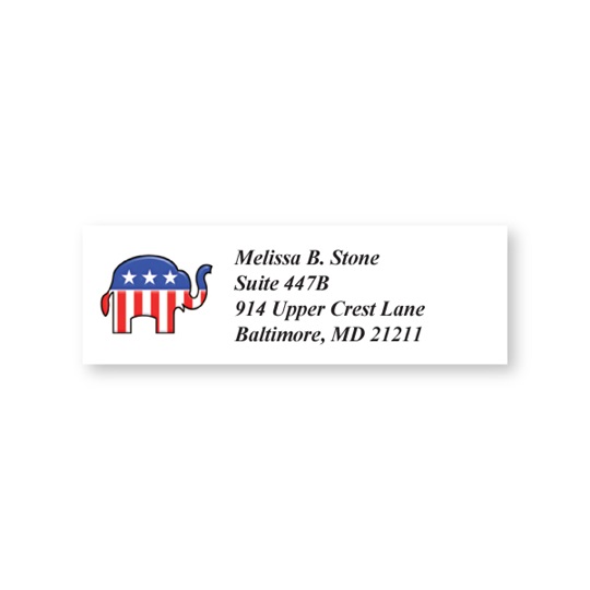 Republican Sheeted Address Labels
