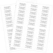Personalized Generic White Sheeted Address Labels