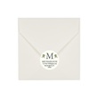 Mistletoe Monogram Round Sheeted Address Labels