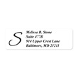 White Rolled Address Labels