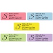 Rainbow Rolled Address Labels