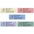 Stonewashed Rolled Address Labels With Elegant Dispenser