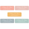 Personalized Colorful Pastel Address Labels with Dispenser