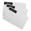 Black Rolled Address Labels in White Print with Dispenser