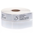 Silver Foil Rolled Address Labels