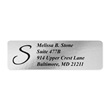 Silver Foil Rolled Address Labels