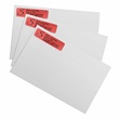 Red Foil Rolled Address Labels with Kannon Dispenser