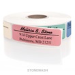 Front and Center Lined Sophisticated Rolled Address Labels