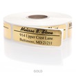 Front and Center Lined Sophisticated Rolled Address Labels