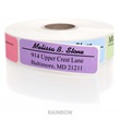 Front and Center Lined Sophisticated Rolled Address Labels