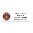 Marines Designer Rolled Address Labels
