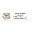 Coast Guard Retired Designer Rolled Address Labels