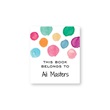 Personalized Multi-Color Dot Sheeted Bookplates
