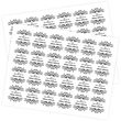 Personalized Black and White Sheeted Bookplates