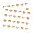 Orange Watercolor Thank You for Supporting My Small Business Round Sheeted Labels