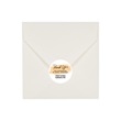 Orange Watercolor Thank You for Supporting My Small Business Round Sheeted Labels