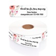 Floral Thank You For Your Business Labels with Dispenser