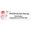 Floral Thank You For Your Business Labels with Dispenser