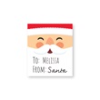 Santa Sheeted Gift Tag Labels