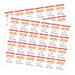 Santa Sheeted Gift Tag Labels