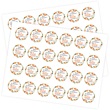 Little Cutie Round Baby Favor Sheeted Labels
