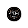 Personalized Happy Birthday Firework Sheeted Gift Tag Labels