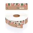 Holly Rolled Holiday Gift Tag Labels with Dispenser