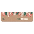Holly Rolled Holiday Gift Tag Labels with Dispenser