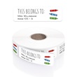 Teacher Color Crayon Rolled Classroom Labels with Dispenser